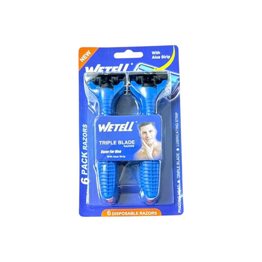 شفرات حلاقه  6 حبات Wetell