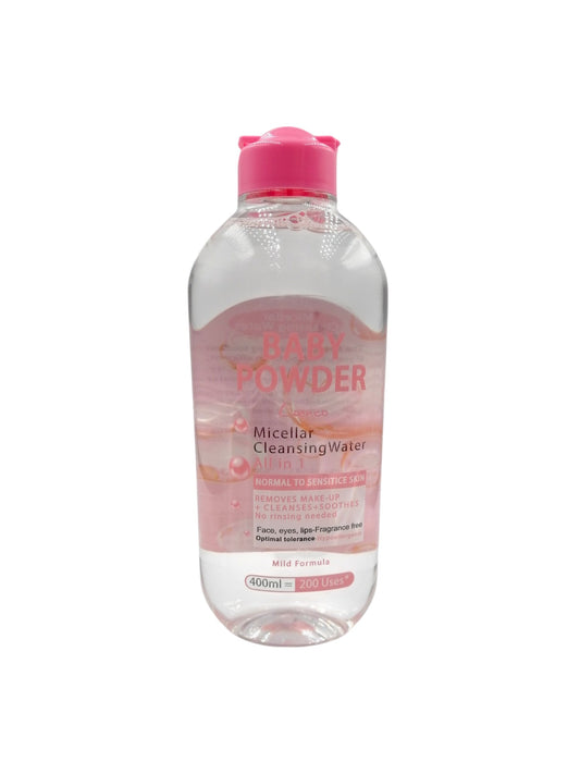 BABY POWDER MICELLAR CLEANSING WATER 400ML ماء ميسيلار بابي باودر