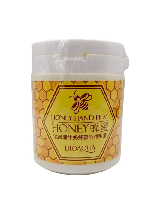 BIO AQUA Honey Hand Film ماسك شمع لليدين