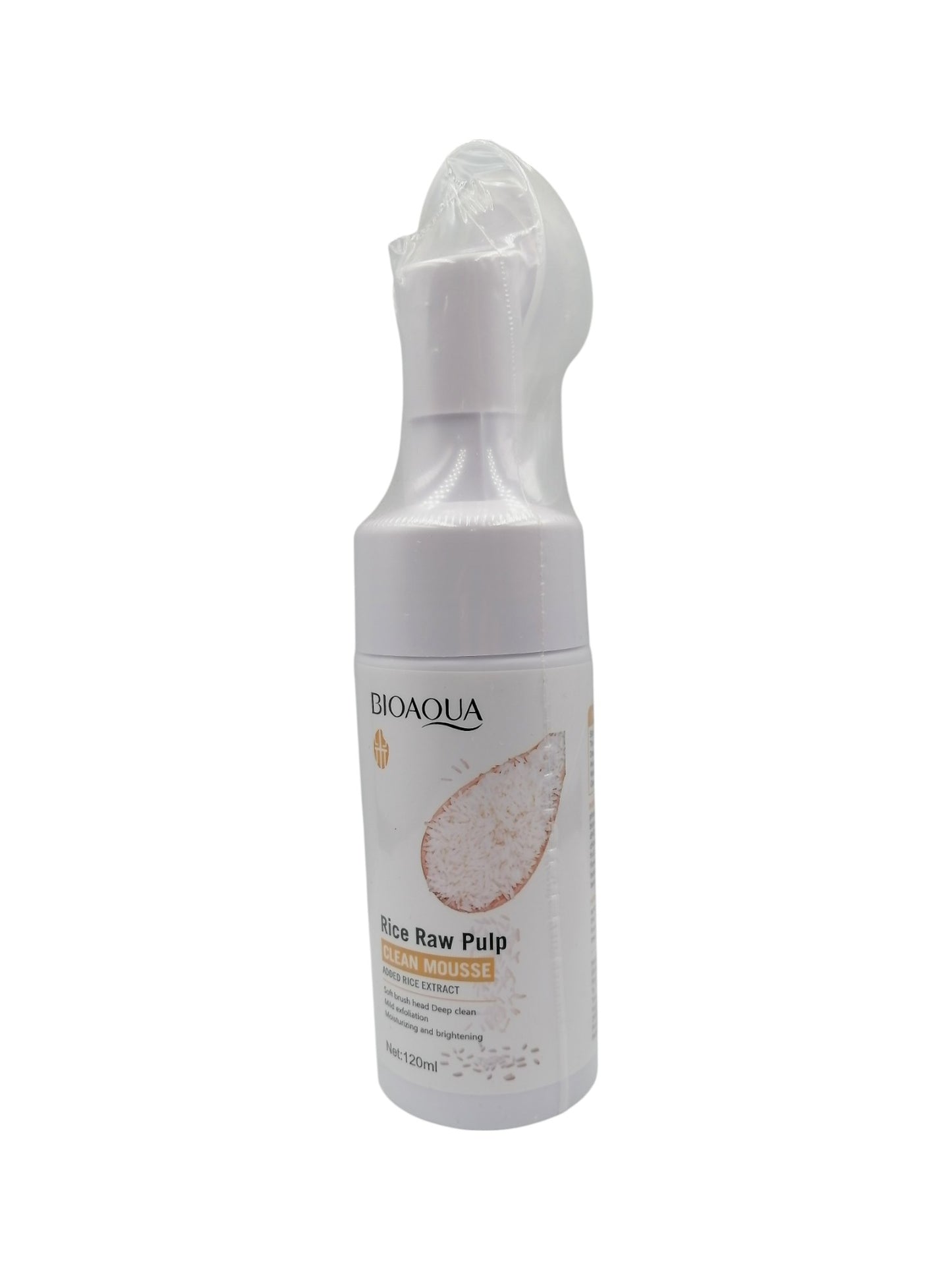 BIO AQUA Rice Raw Pulp Clean Mousse 120ml بيو اكوا غسول رغوة