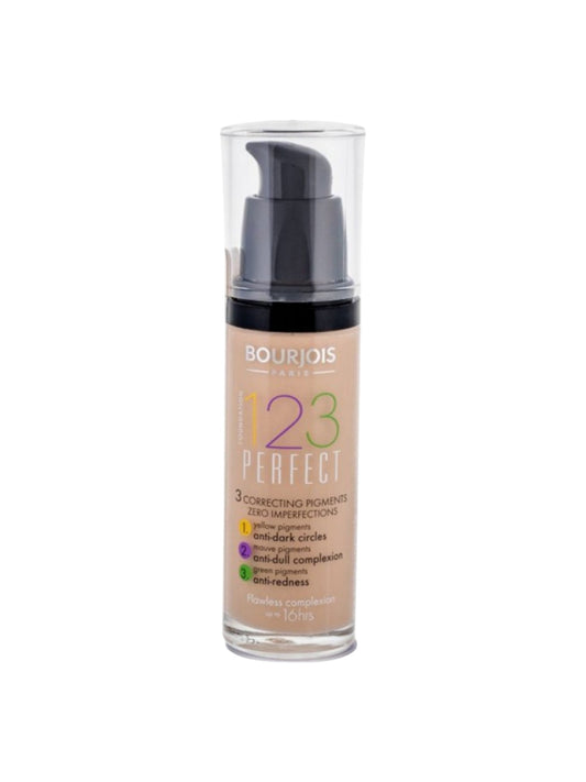 BOURJOIS 123 PERFECT FOUNDATION N56 BEIGE ROSE 30M بودرة سائل