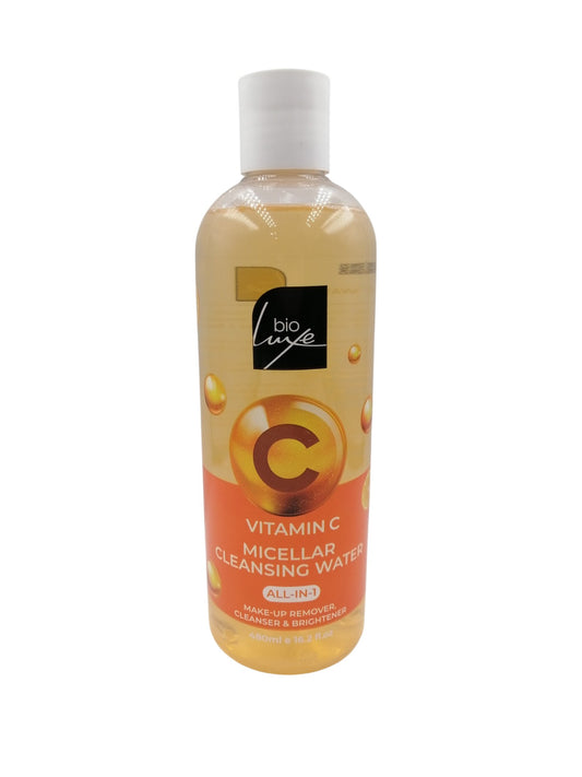Bio Luxe MICELLAR CLEANSING WATER480MLماء ميسيلار بيو لوكس فيتامين سي