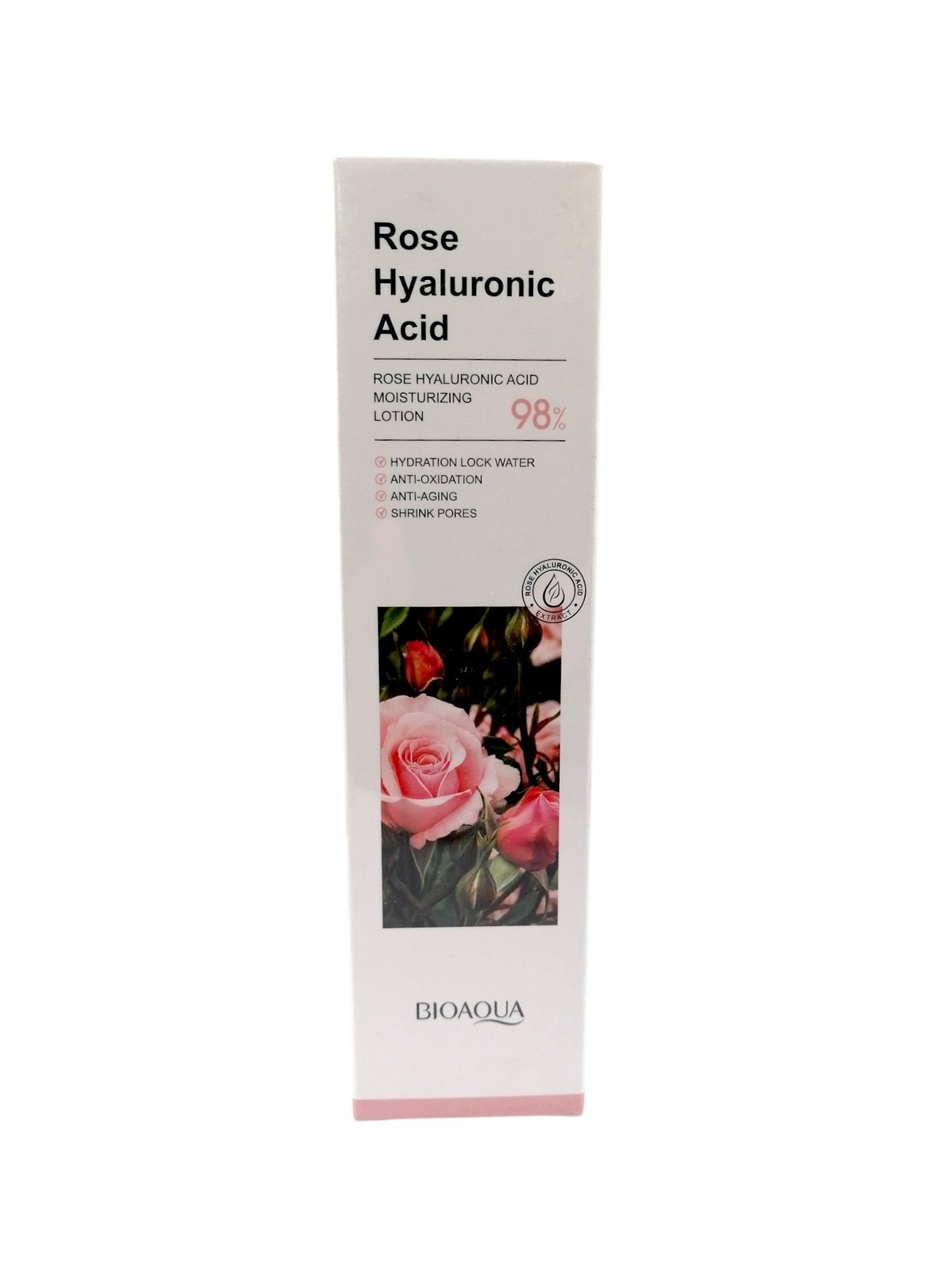 Bioaoua Rose Hyaluronic Acid Moisturizing Lotion لوشن  كريم جسم ورد 100مل