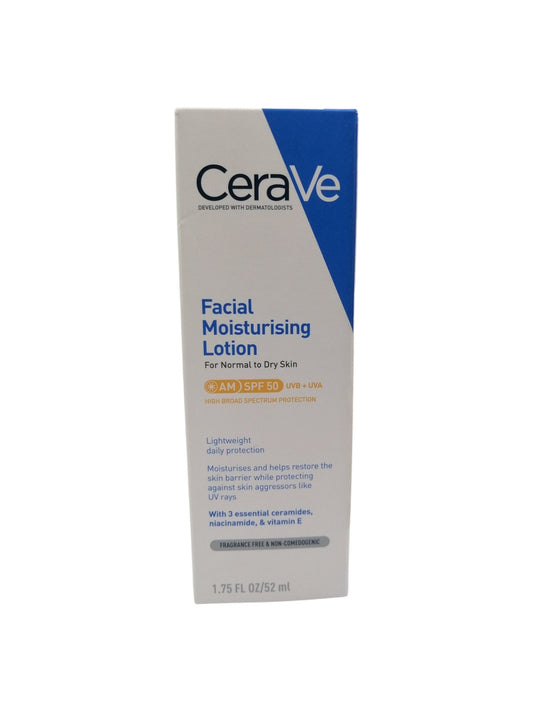 CeraVe Moisturising Lotion, 52ml سيرافيه كريم ترطيب للجسم والوجه مع حماية من اشعة الشمس