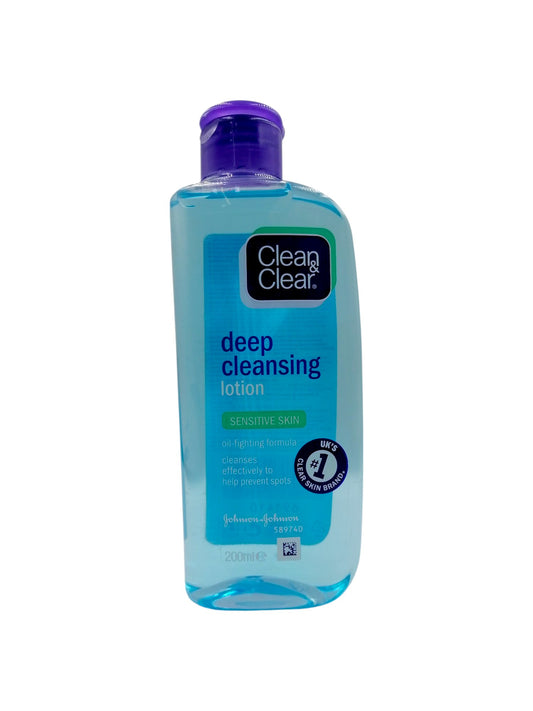 Clean&Clear Deep cleansing lotion (SENSITIVE SKIN) غسول كلين اند كلير للبشرة الحساسة200مل