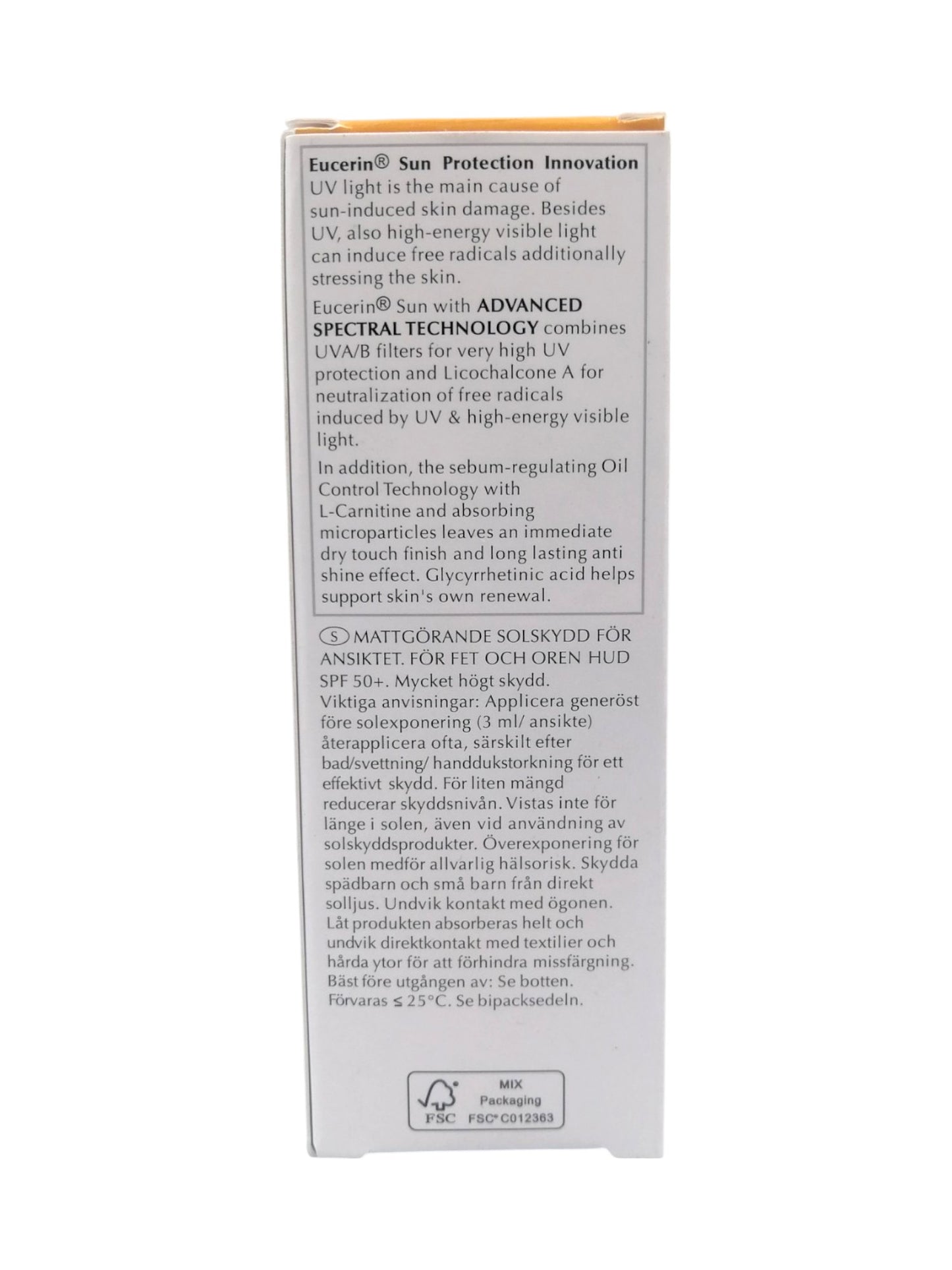 Eucerin sun protection 50+ واقي شمس