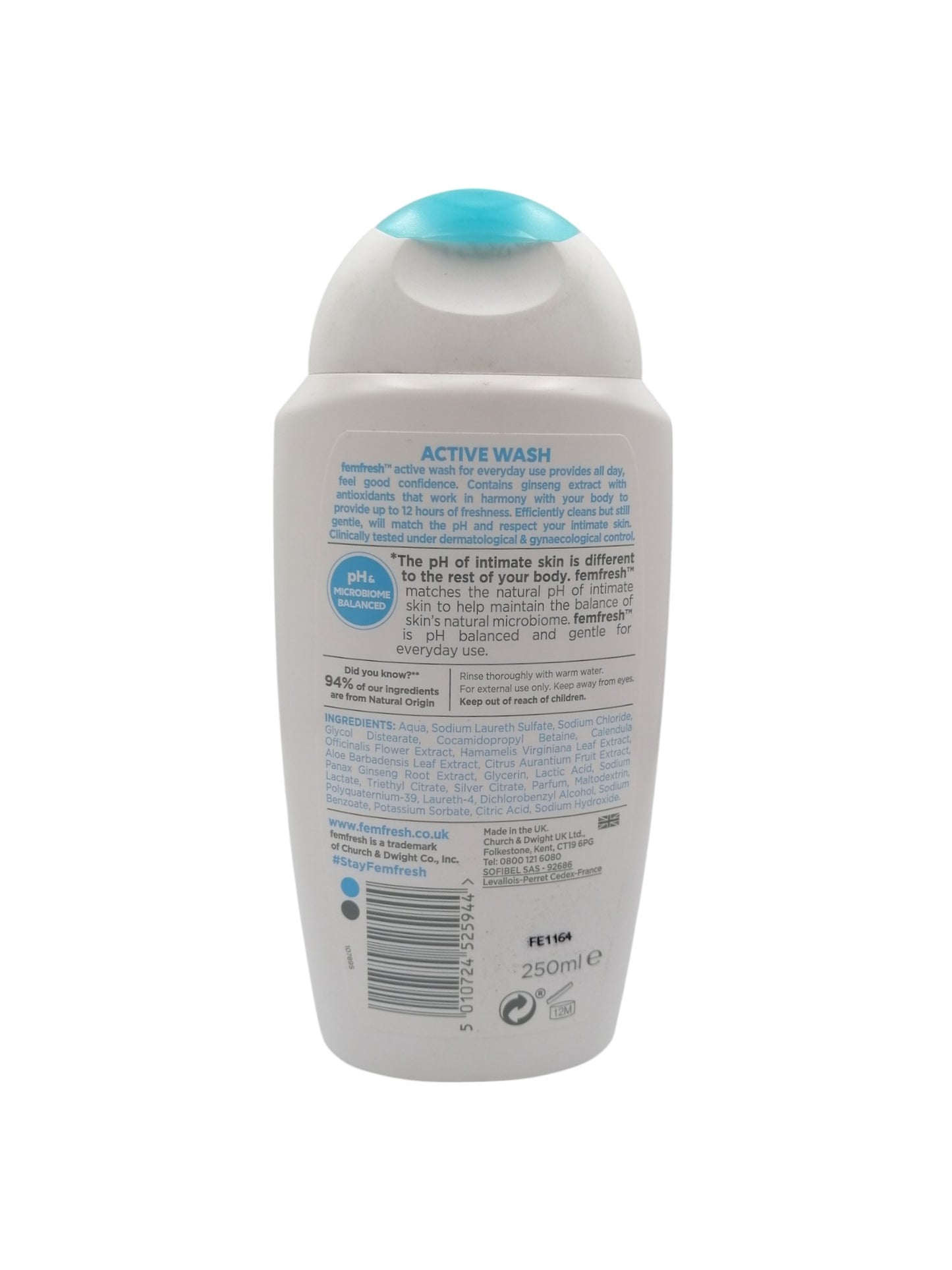 Femfresh Face Wash 250ml غسول وجه فيمفريش