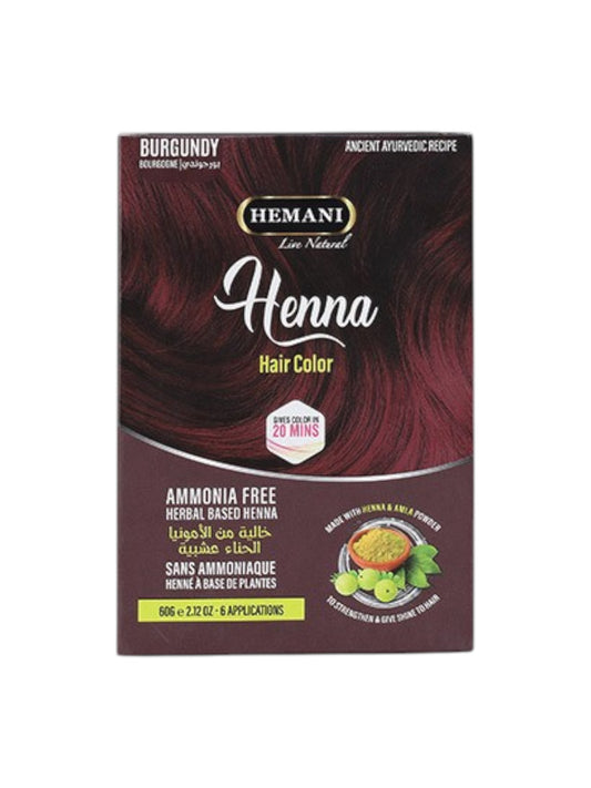 Hemani حنا هيماني للشعر60  غرام لون بورغاندي