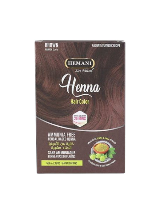 Hemani حنا هيماني للشعر60  غرام لون بني