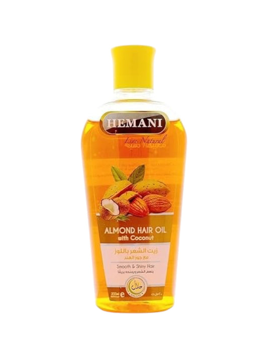 Hemani_زيت الشعر باللوز مع جوز الهند 200مل