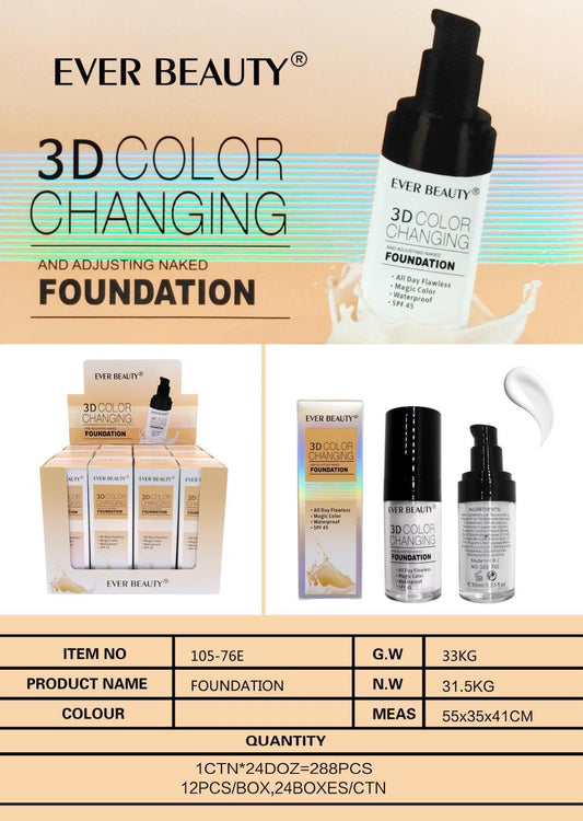 Ever Beauty Foundation ايفر بيوتي
فاونديشين بودرة سائل