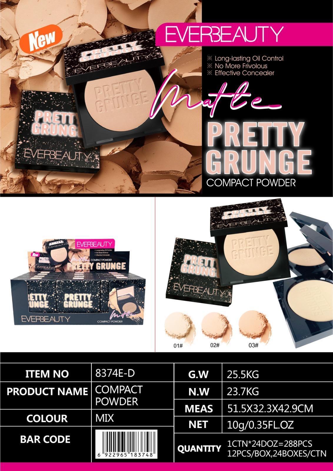 Ever Beauty Compact Powder Matte ايفر بيوتي بودرة حجر مط