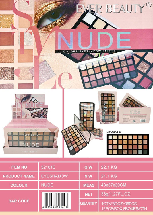 Ever Beauty Node EyeShadow Palette 32 Colors ايفر بيوتي اي شادو نود 32 لون