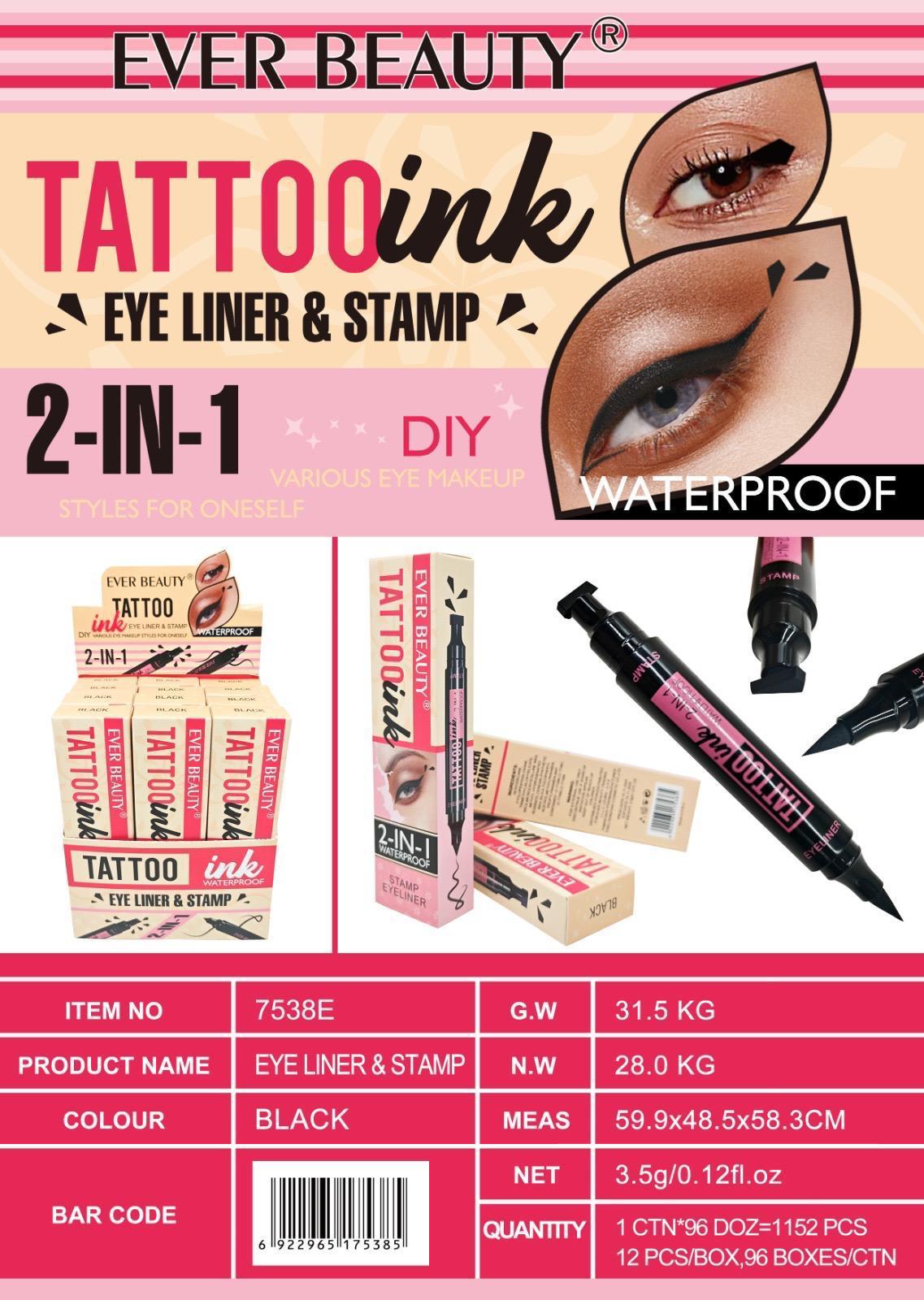 Ever Beauty Eyeliner And Stamp Waterproof ايفر بيوتي اي لاينر ضد الماء + نجمة
