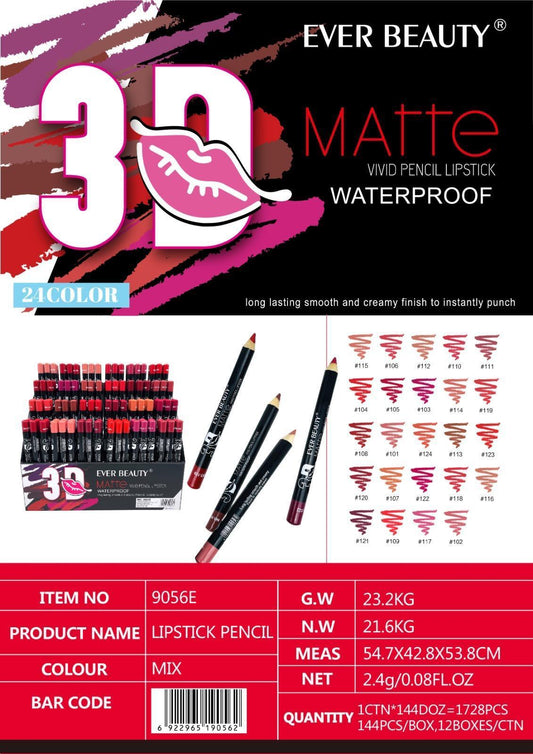 Ever Beauty LipStick Matte ايفر بيوتي قلم شفاه مطفي ضد الماء