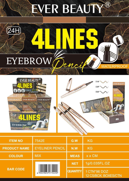 Ever Beauty Eyeliner Pen Eye Glow ايفر بيوتي قلم اي لاينر رسم حواجب