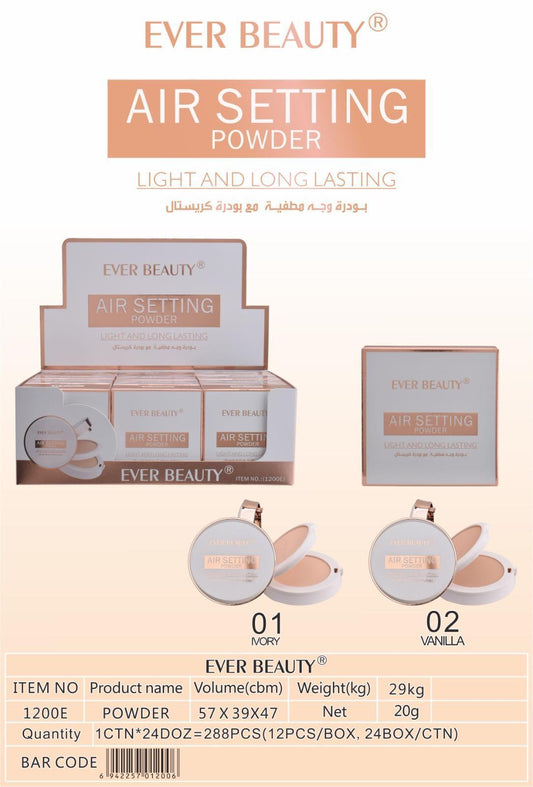 Ever Beauty Compact Powder Matte ايفر بيوتي بودرة حجر مطفي
