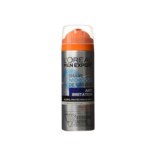 L'Oreal Paris Men Expert Anti-Irritation Shave Foam, 200 ML رغوة حلاقة