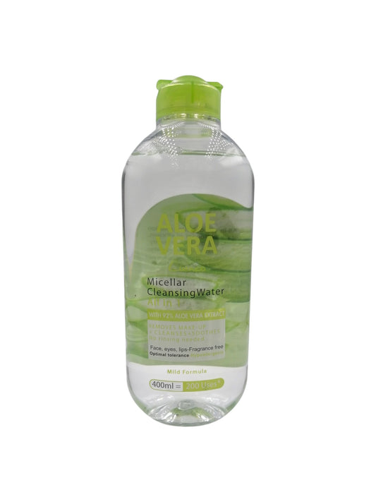 BABY POWDER MICELLAR CLEANSING WATER 400MLميسيلار غسول الوفيرا بابي باودر