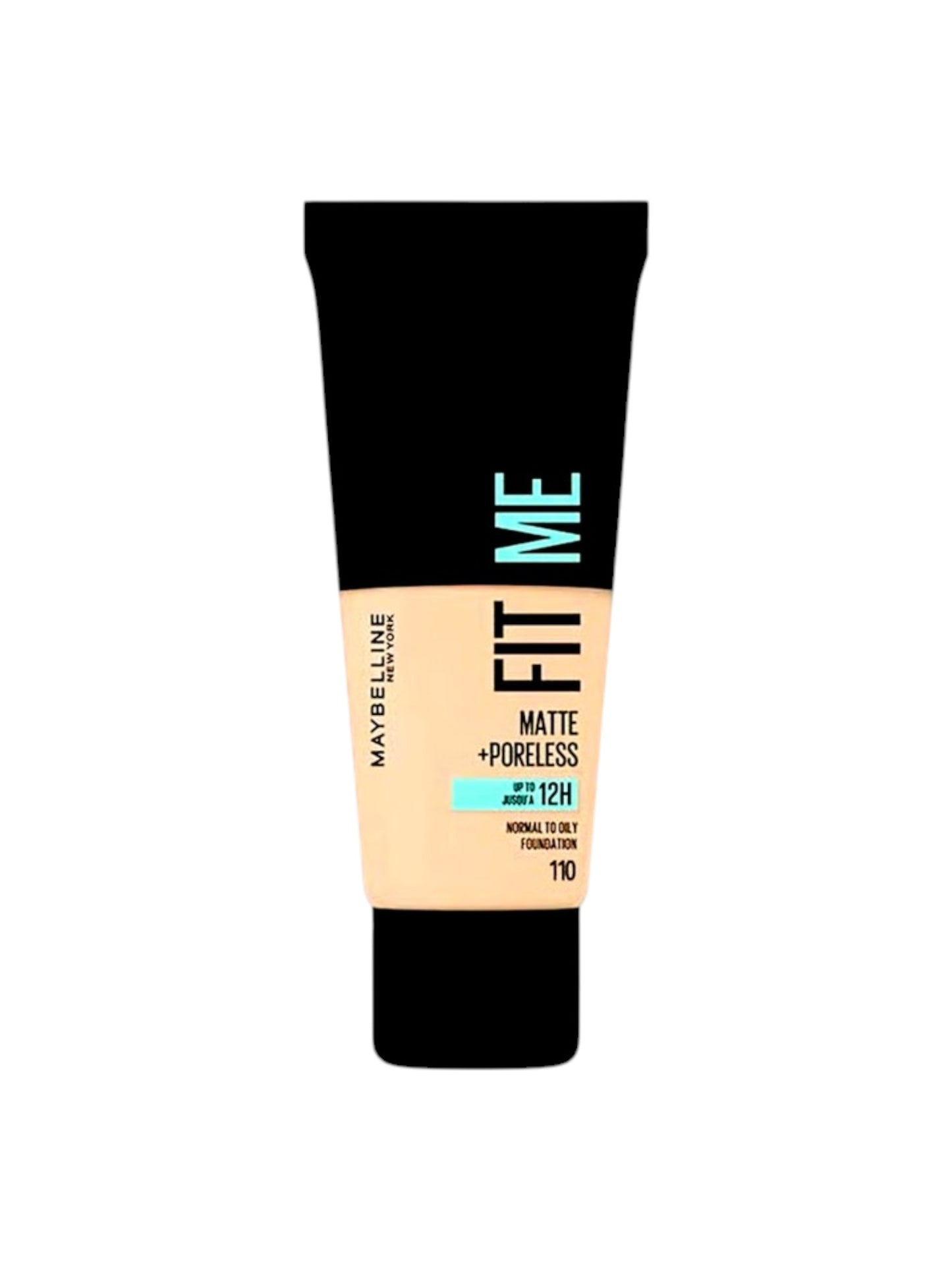 Maybelline New York Fit Me Matte + Poreless Fondöten - 110 Porcelain 30ML بودرة سائل تيوب