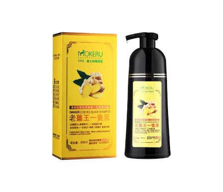 Mokeru شامبو صبغة اسود بالزنجبيل 500مل