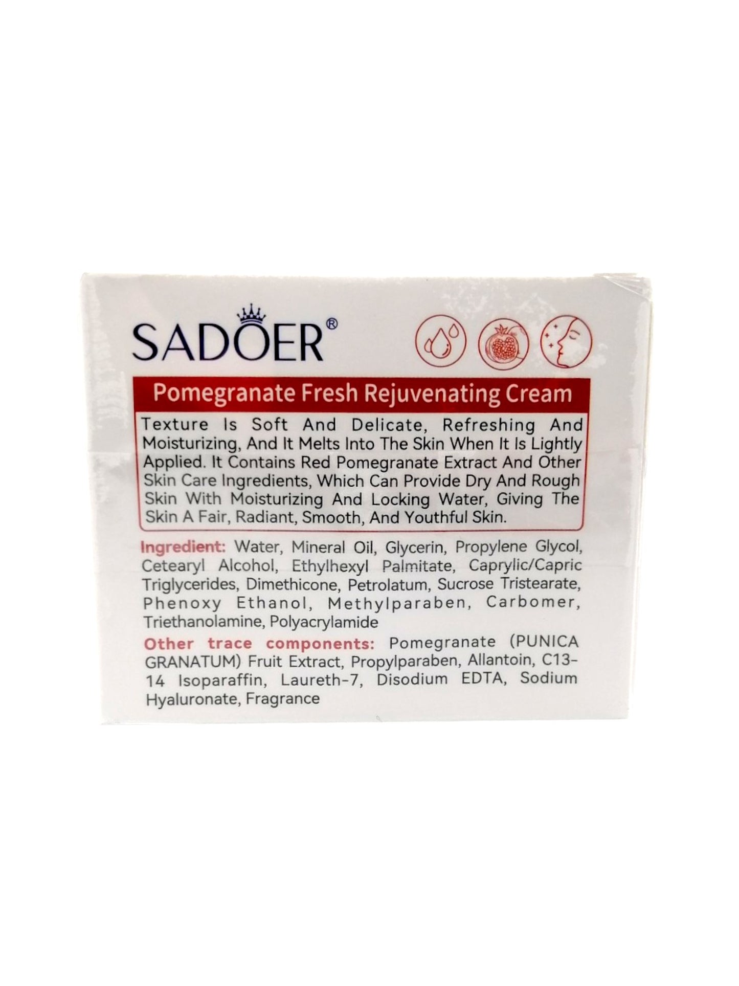 Sadoer Pomegranate Fresh Brightening كريم تفتيح 50غرام