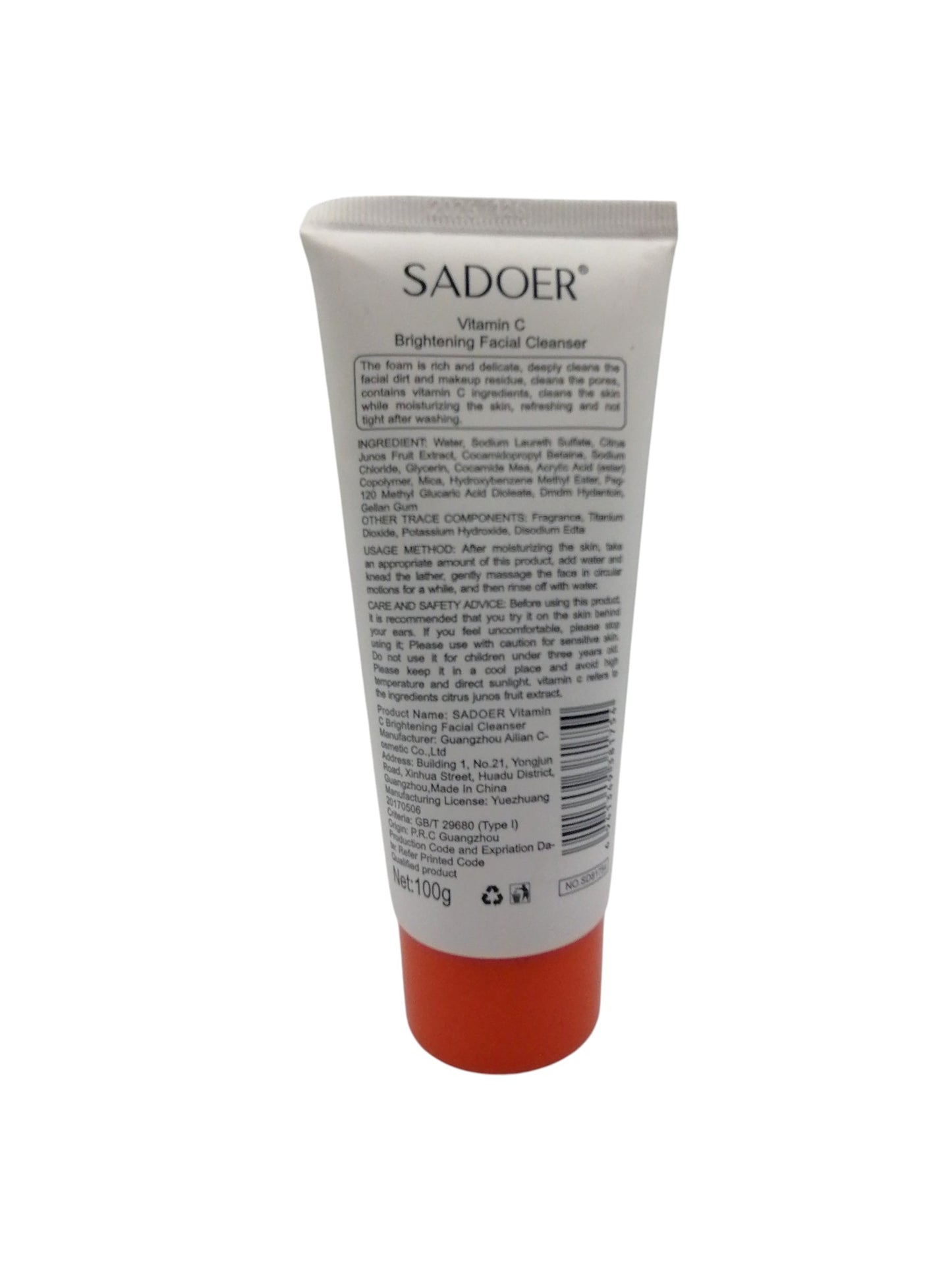 SADOER VITAMINE C FACIAL CLEANSER 100g غسول وجه فيتمين سي