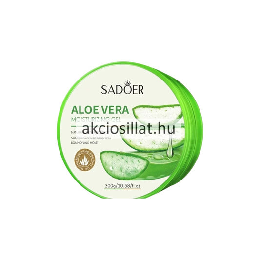Sadoer Aloe Vera Soothing & Moisturizing Gel 300g مرطب للوجه واليدين علبة