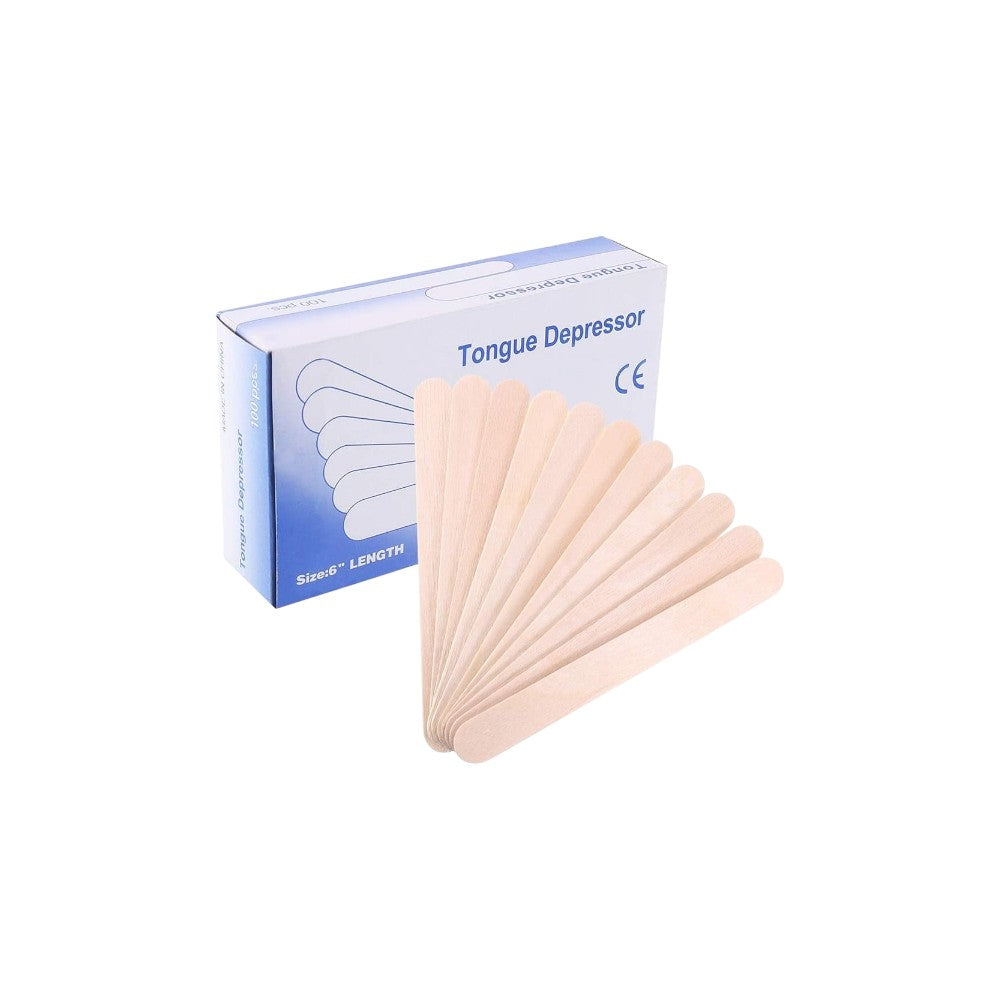 اعواد خشب للشمع عدد 100 مقاس 6