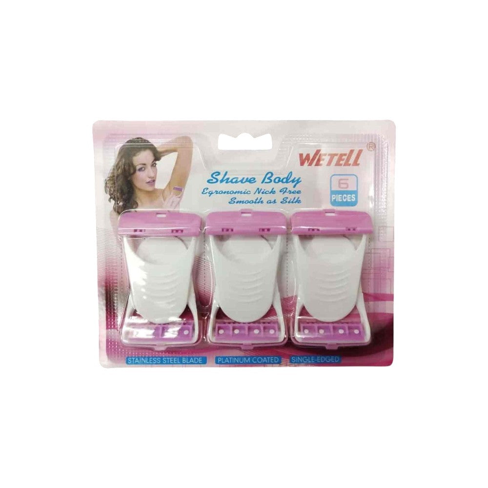 شفرات بلاستيكية عدد 6  Wetell Pure