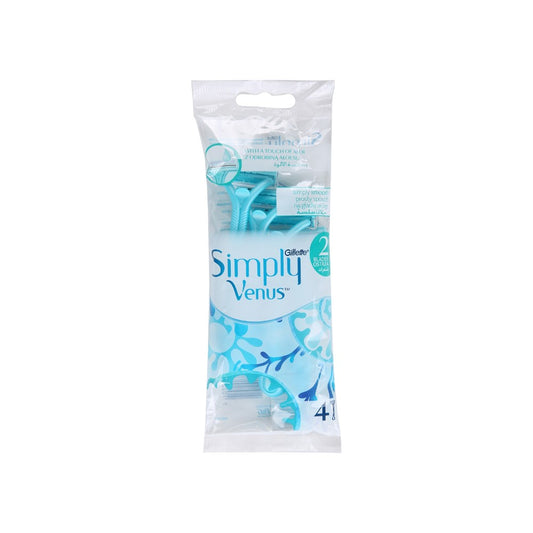 Gillette Simply Venus 2 Disposable Razors 4 Pieces 4قطع جيليت