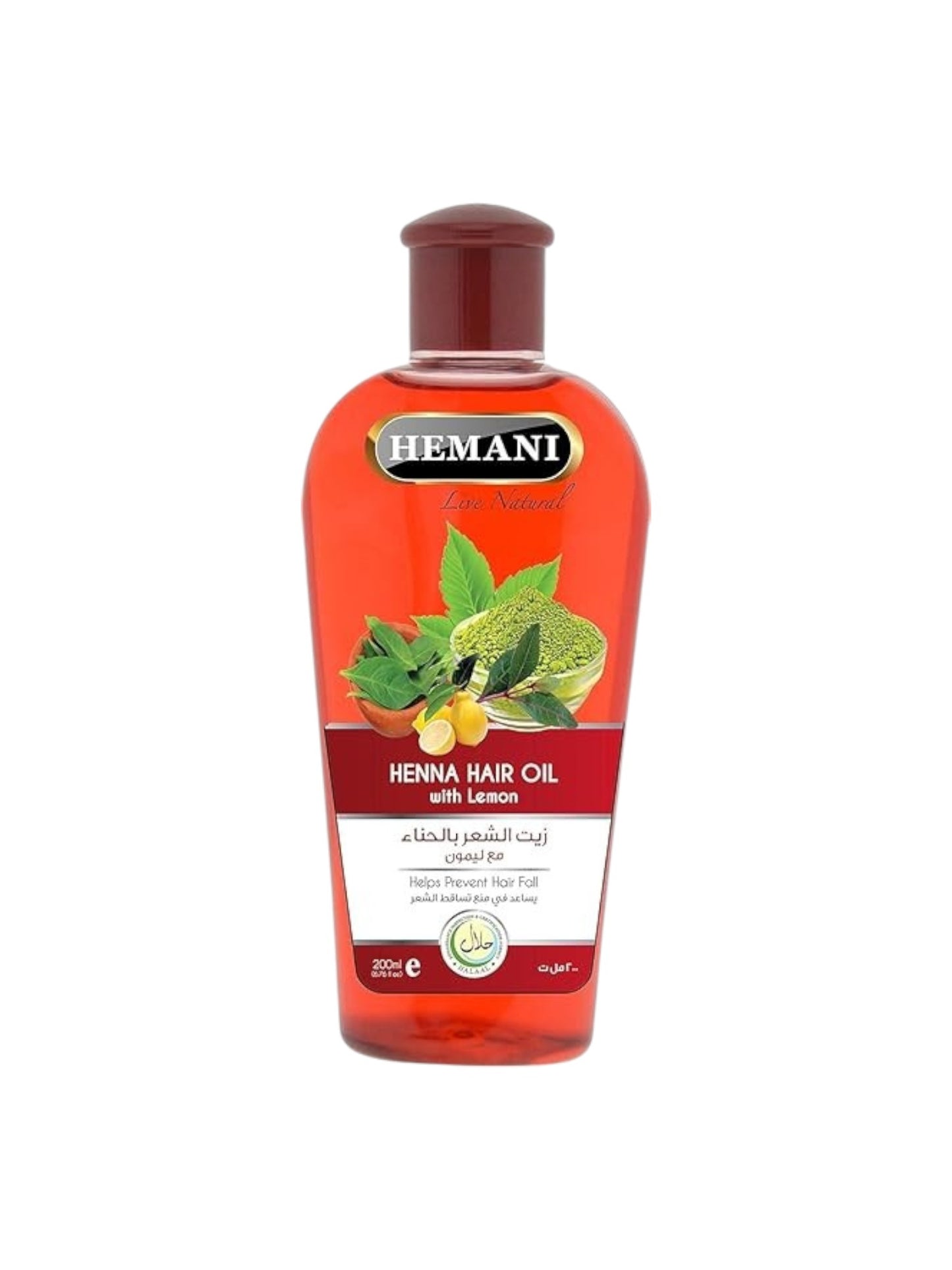 Hemani_زيت الشعر بالحناء مع ليمون200 مل