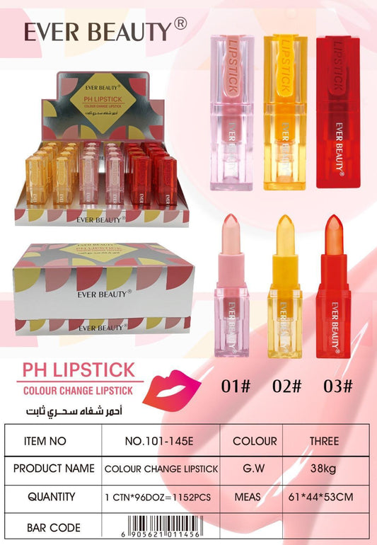 Ever Beauty Color change Lipstick ايفر بيوتي احمر شفاه  سحري ثابت