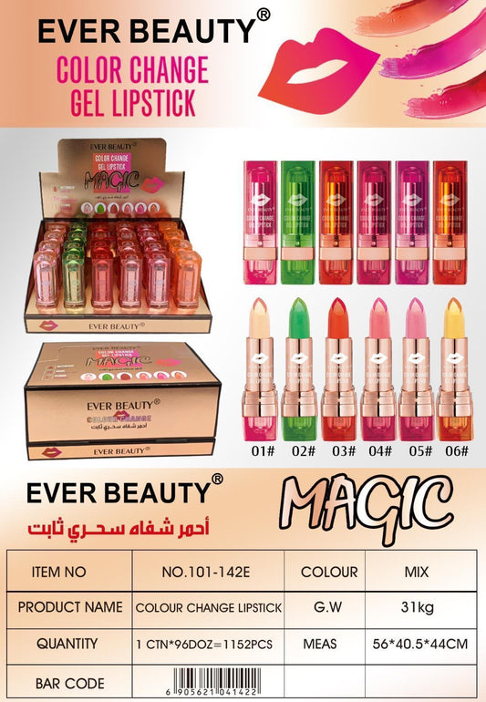Ever BeautyColor Change Lipstick  ايفر بيوتي احمر شفاه جل سحري ثابت