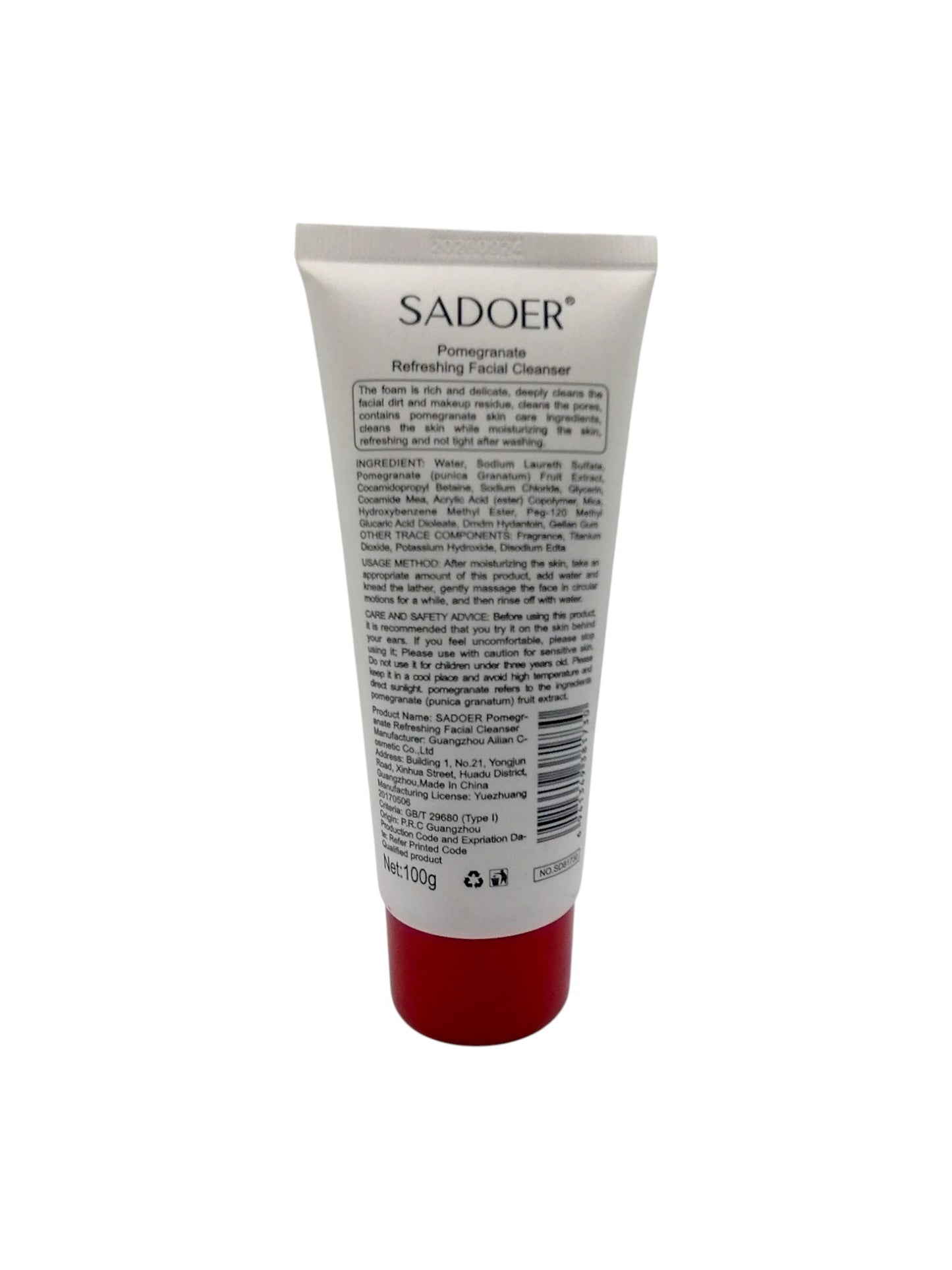 SADOER POMEGRANATE FACIAL CLEANSER 100g غسول وجه بالرمان