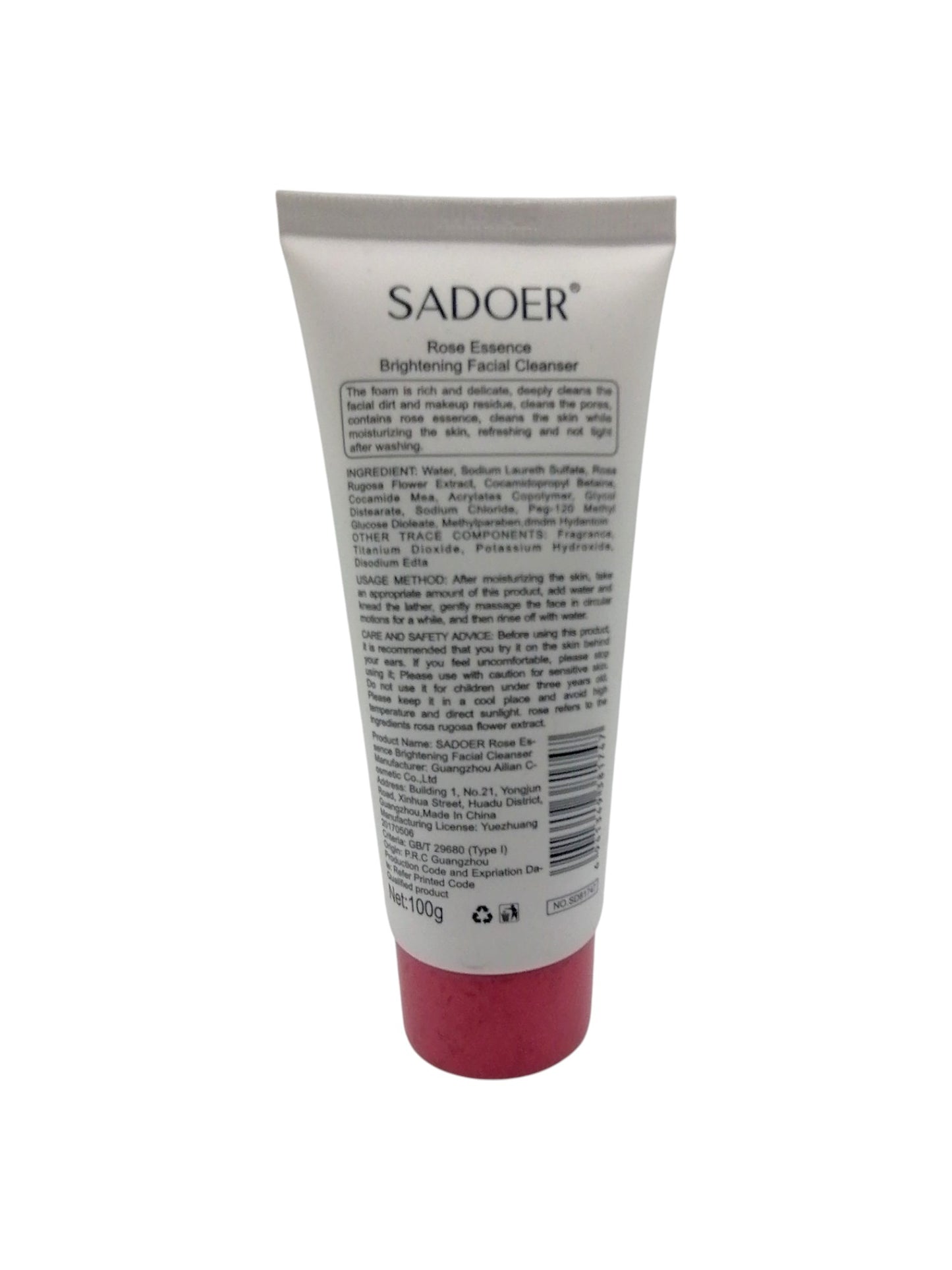 SADOER ROSE ESSENCE FACIAL CLEANSER 100g غسول وجه بالورد
