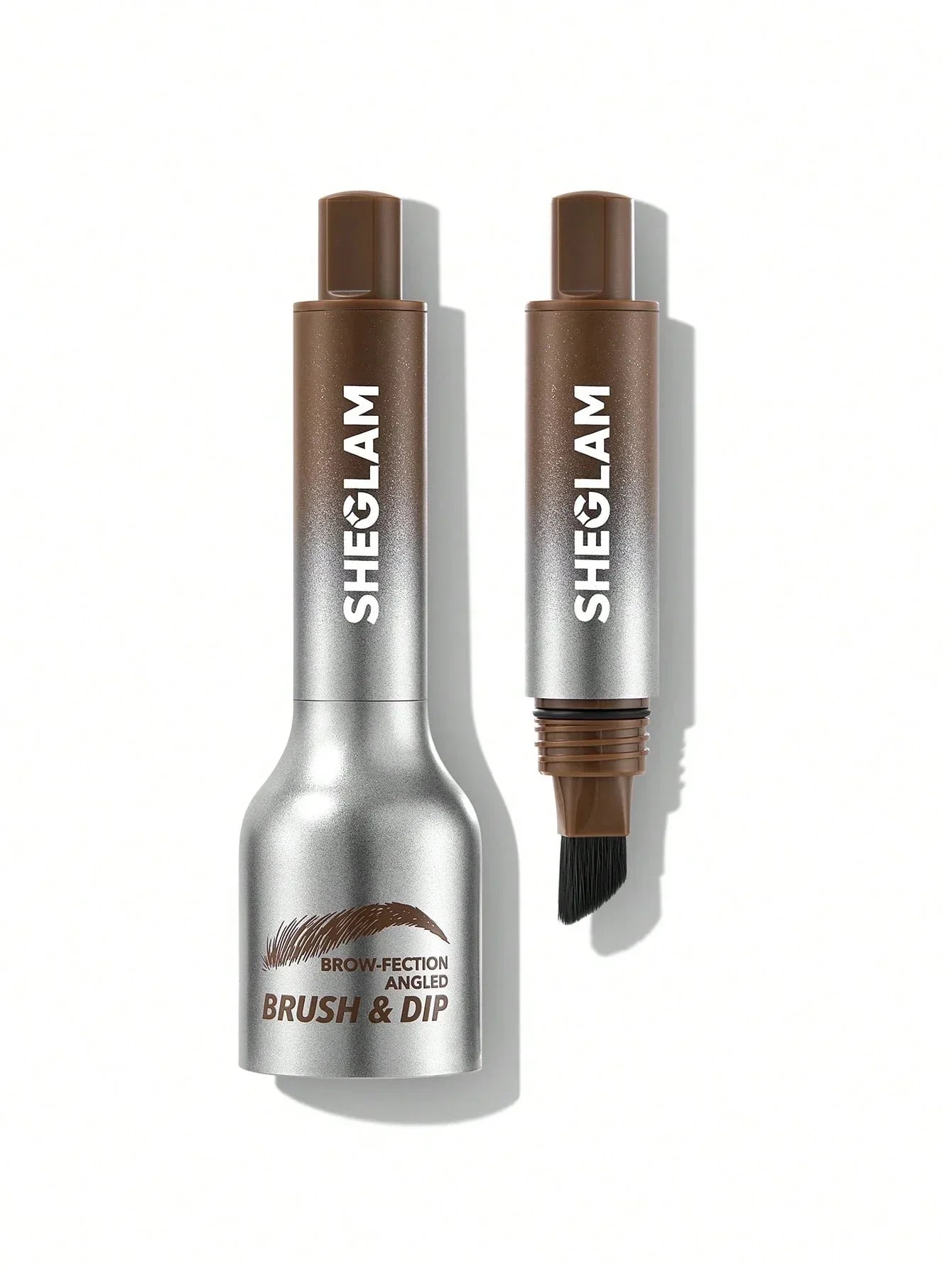 SHEGLAME Brow-Fection Angled Brush & Dip-Taupe فرشاة حواجب تاتو حواجب