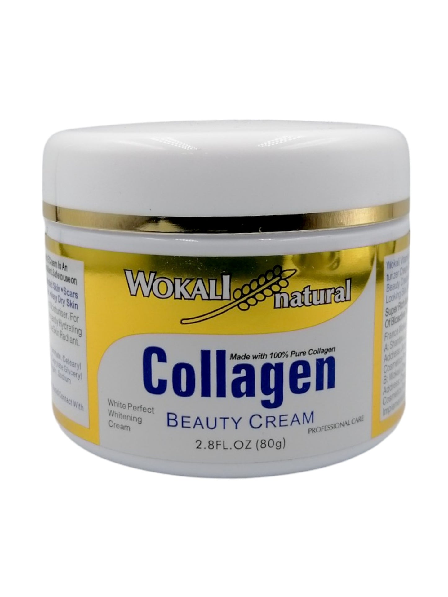 Wokali Natural Collagen Beauty Cream 80g كريم كولاجين