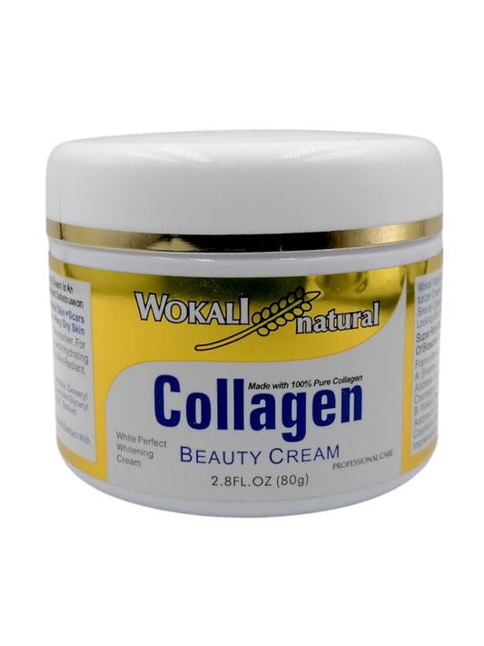 Wokali Natural Collagen Beauty Cream 80g كريم كولاجين